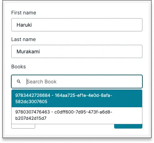 Screenshot of a label with the ISBN and ID of the book, which is challenging for the user to read