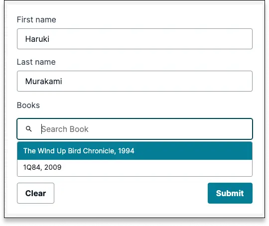 Screenshot of a label with the book name and year, which is easier for the user to read