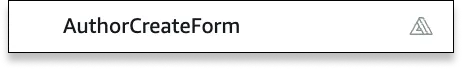 Form name showing the Amplify icon, indicating it is a default form