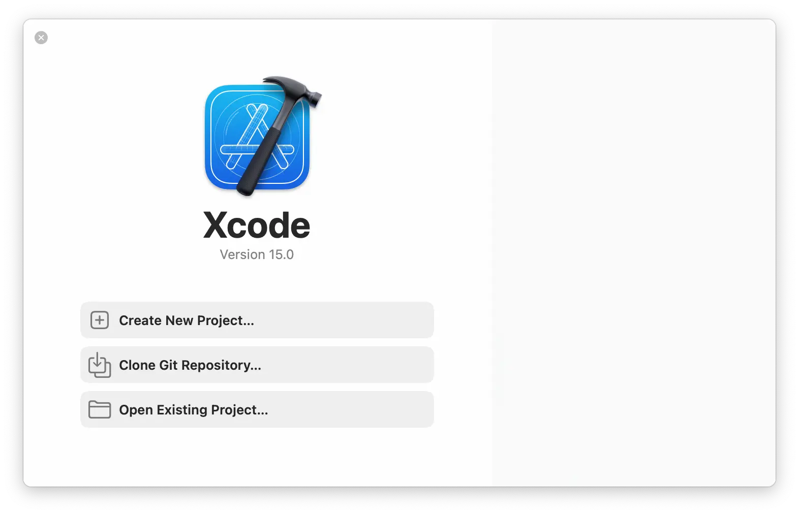 Shows the Xcode starter video to start project