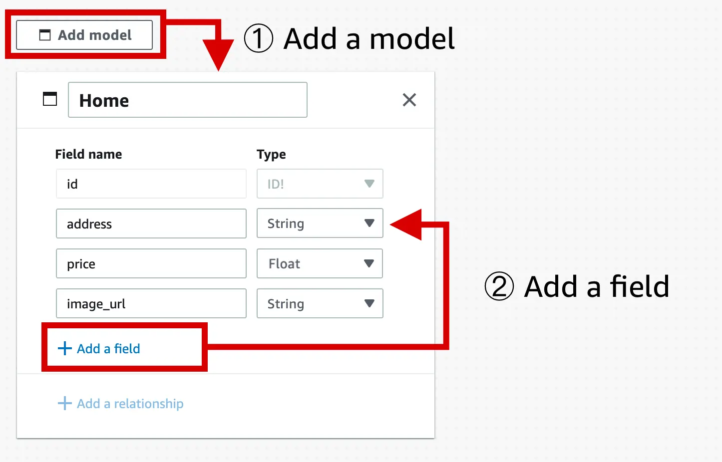 Screenshot showing the "Add Model" button